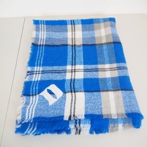 Duke Blue‎ Devils Plaid Scarf Blue Durham North Carolina NCAA College Basketball